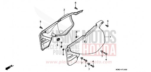 SIDE COVER XLR125RW de 1998